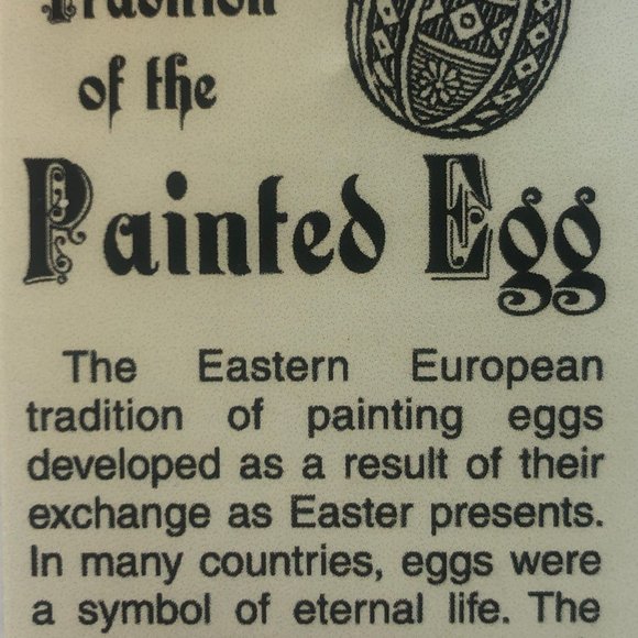 NWT Glass Egg hanging Ornament 3" Red Flowers hand painted Christmas-holiday - Picture 2 of 2